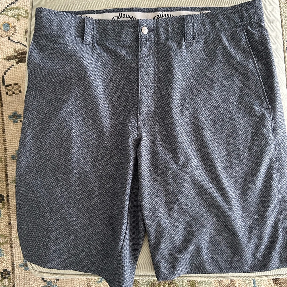 Callaway Men's Charcoal Flat Front Shorts